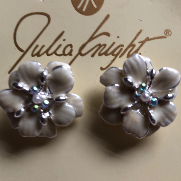 Julia Knight Jewelry - Julia Knight Enamel Flower Earrings - New!